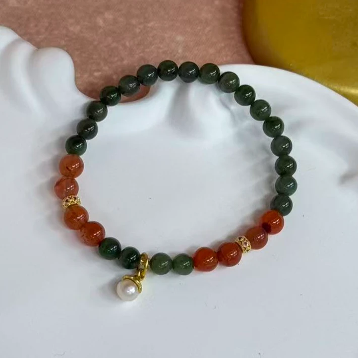 9255 手串水晶珍珠提溜款优雅百搭女式