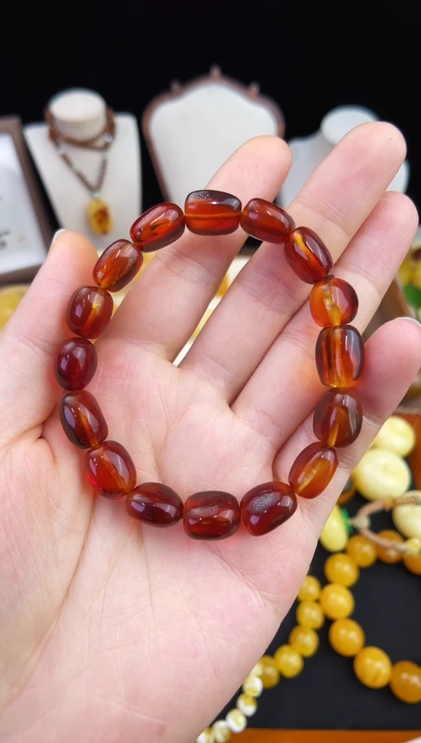 琥珀未镶嵌珠宝奇石柒月