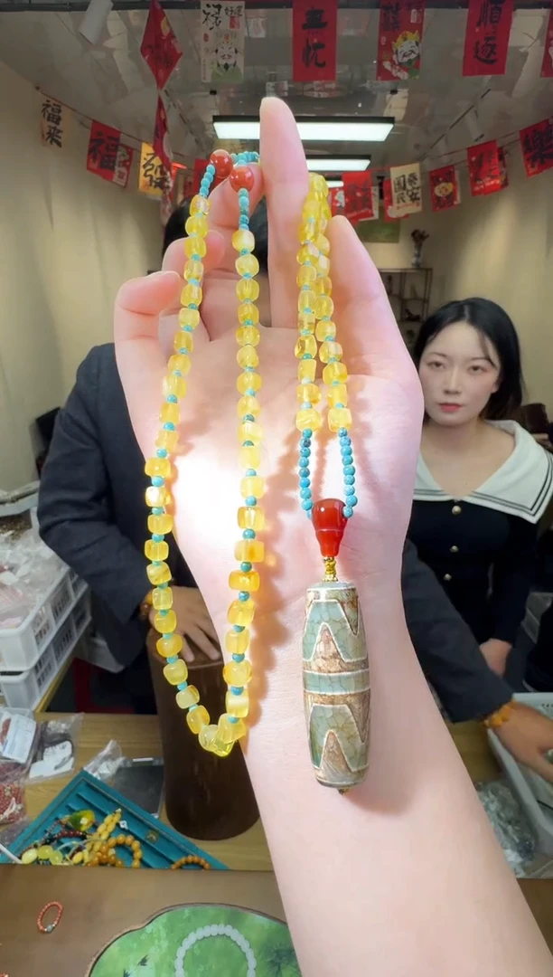 琥珀颈饰未镶嵌多样性发一件 457