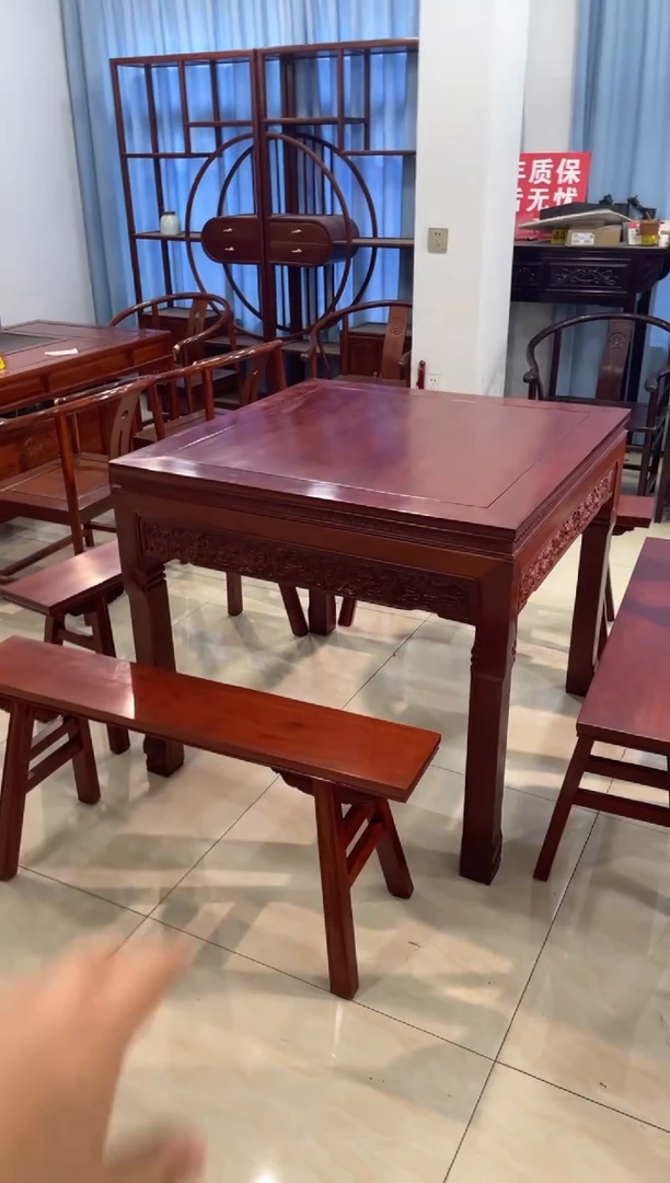 花梨木类柜类家具Y**哥花梨木98-98-88一桌4凳子