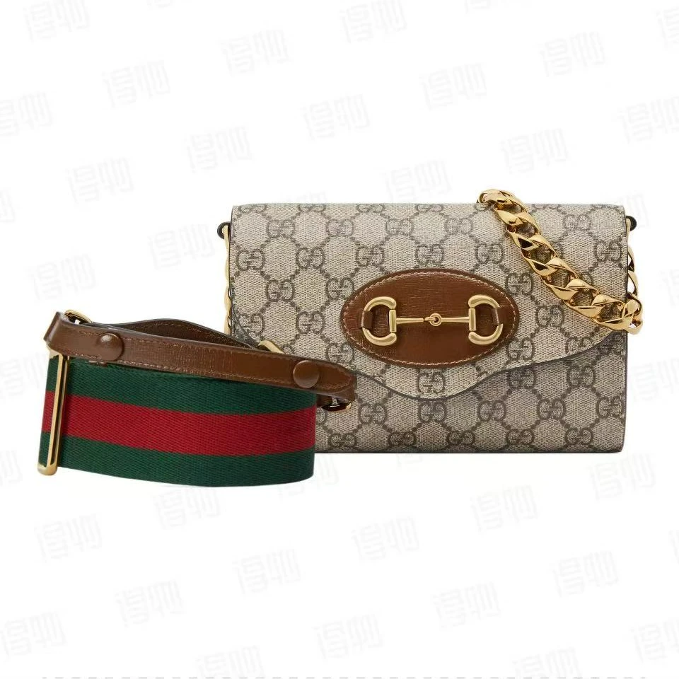 95新 GUCCI/古驰 1955mini手提斜挎包【白菜】BGH004530005
