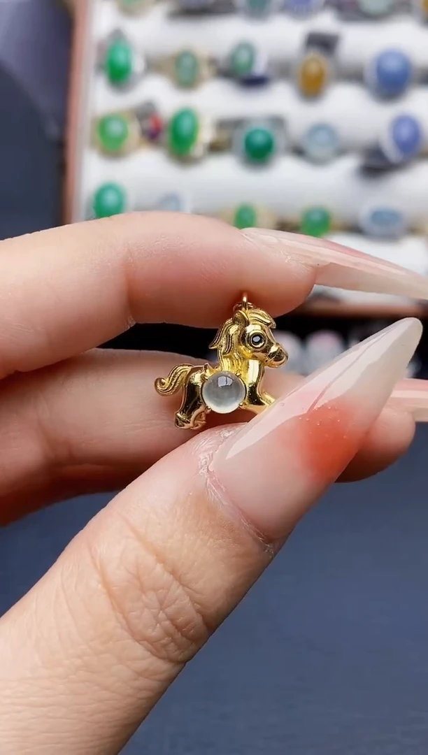 银S925镶嵌戒指翡翠2476