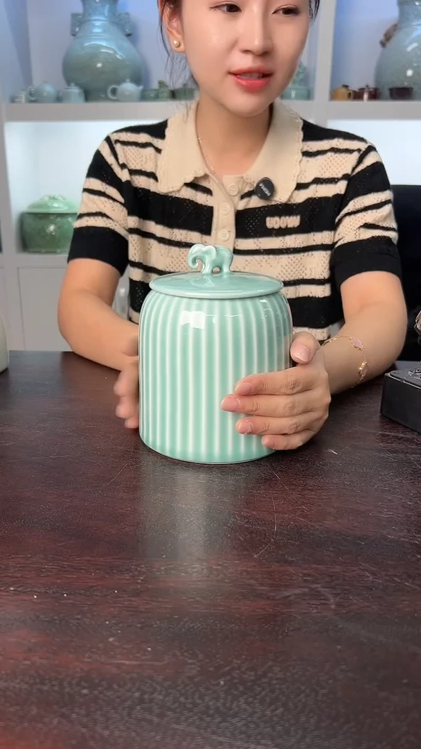 龙泉云间青瓷小米茶器