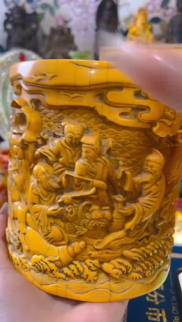 黄高端笔筒款式随机老板娘主播推荐