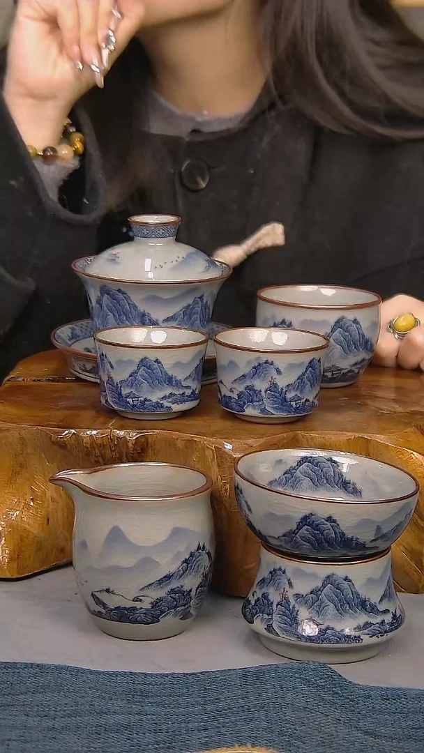 【闪购商品】6件套陶瓷茶具家用简装系列