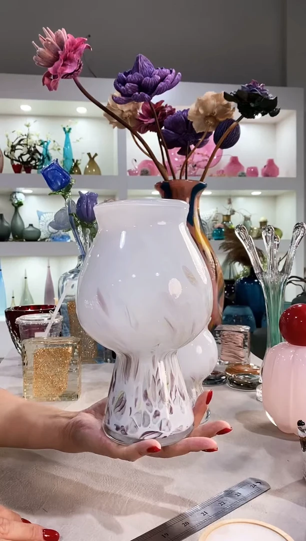 慕忆家手作琉璃花瓶大号