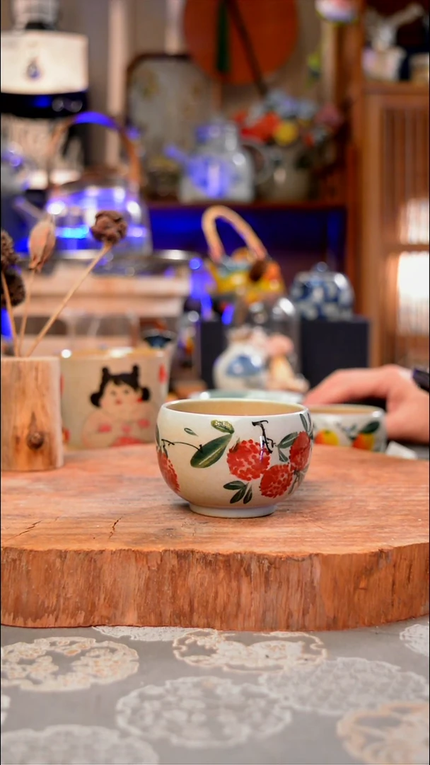 【闪购商品】杯子荔枝手工手绘手工手绘