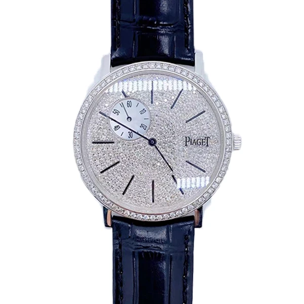 99新 Piaget/伯爵 老佛爷/伯爵34114后升级镶钻/手动/单表/40mm