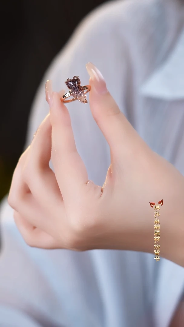 未镶嵌戒指水晶DIY多样式随机发一