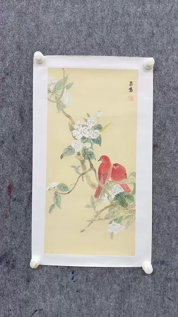 国画帅总下播福利吴昌鸣精品小花鸟