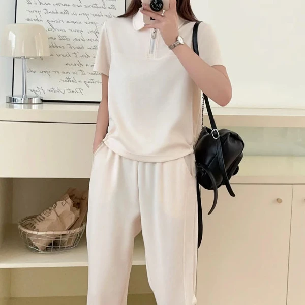 2024新款2450夏款小马夏季运动套装百搭韩版简约