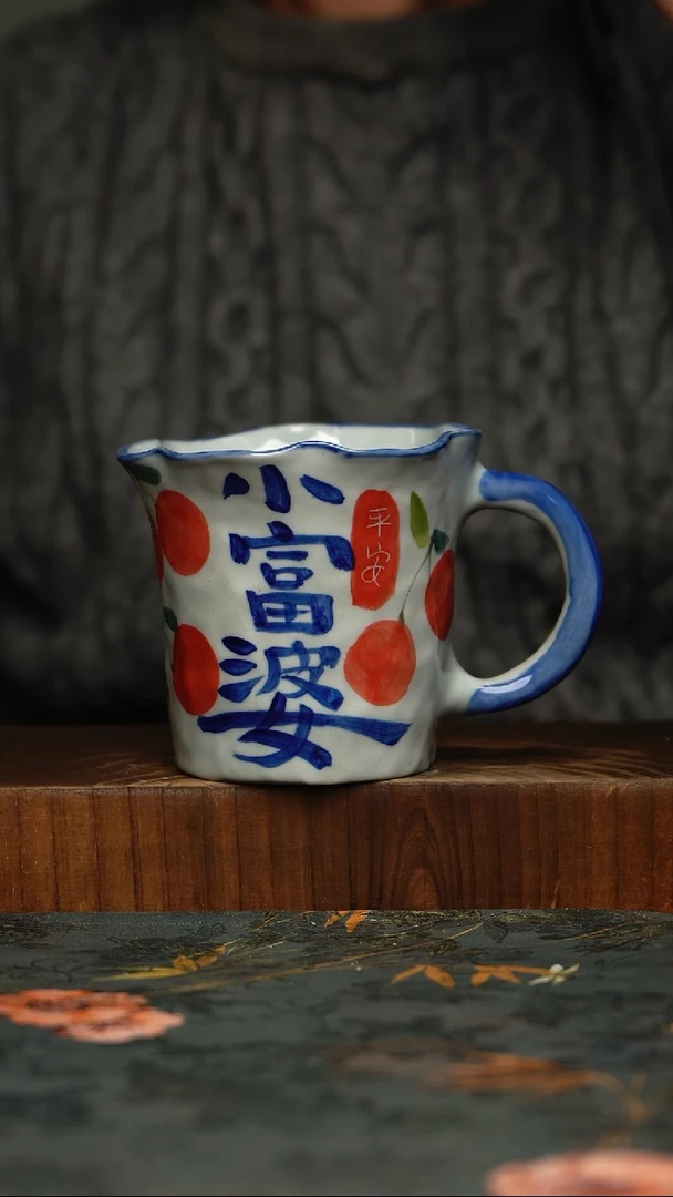 瓷片釉下彩手工手绘同款陶器