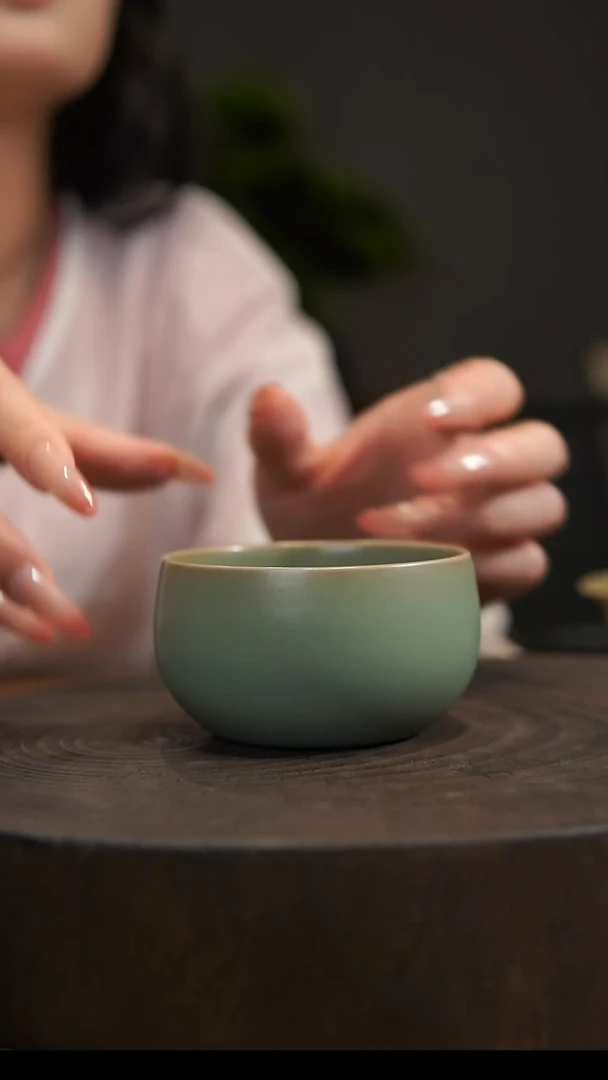 杯子禅定杯 汝州原产地  原矿老釉