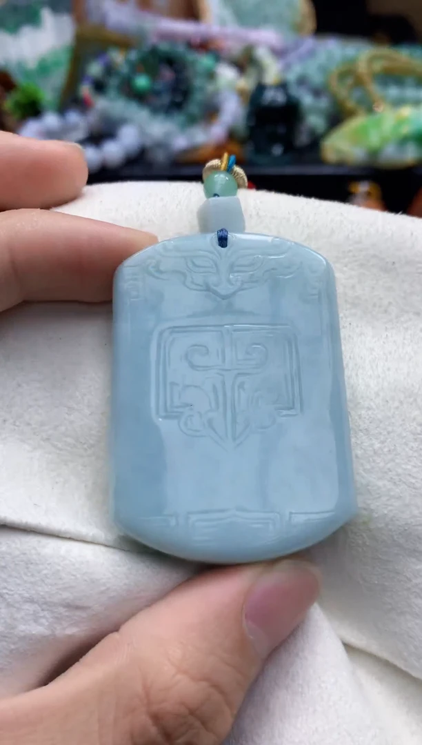 颈饰未镶嵌翡翠天然缅甸翡翠A货