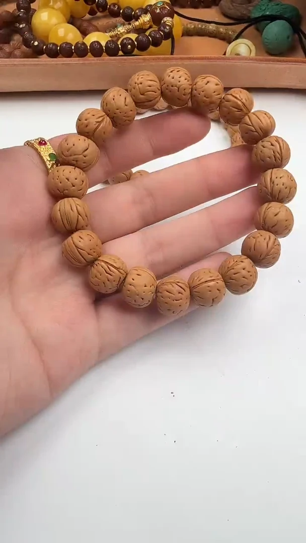 桃核手串白***白桃核手串桃核手串