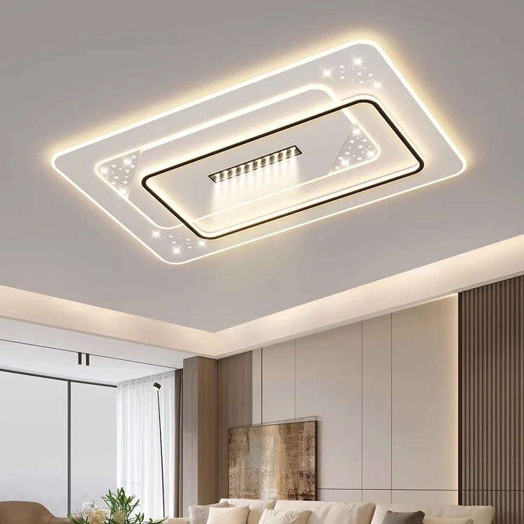 现代简约客厅卧室吸顶灯led防蚊虫吸顶灯长方形客厅灯大气简约灯