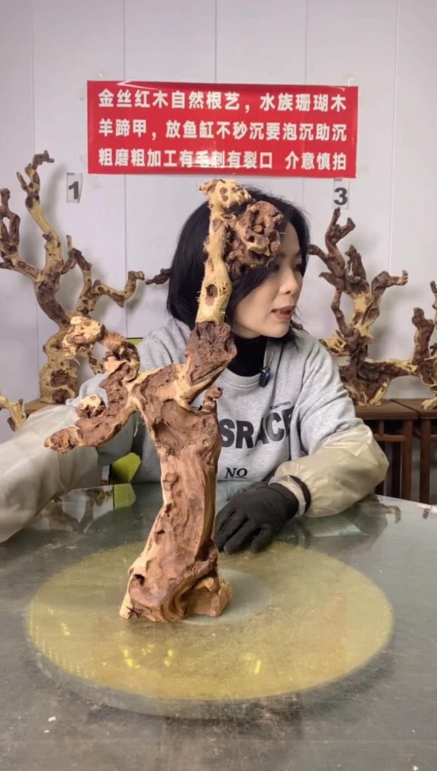 【闪购商品】香榧木金丝红木 羊蹄甲