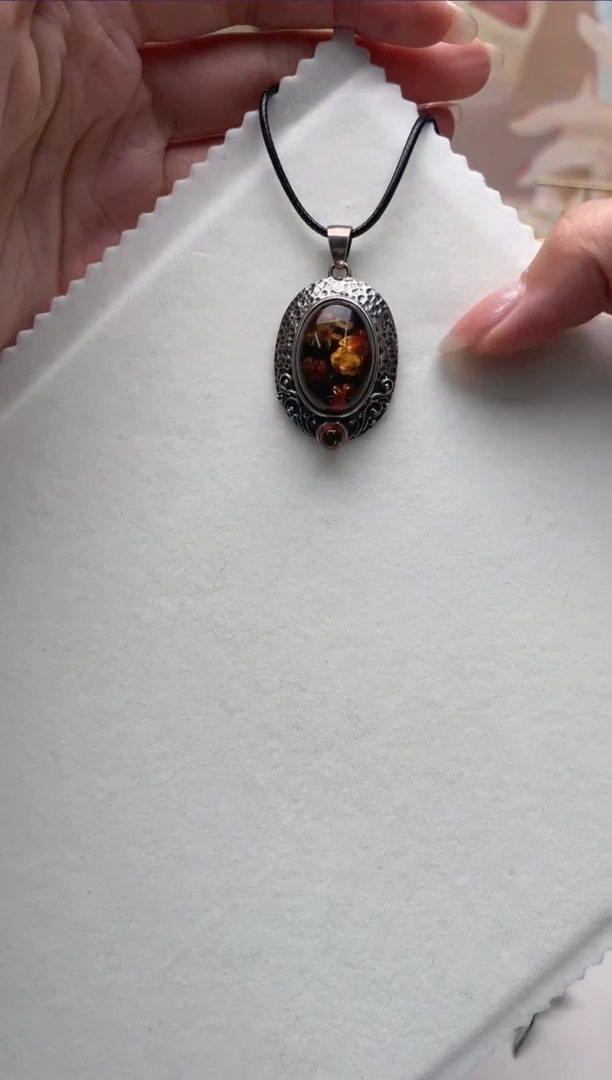 【闪购商品】琥珀吊坠(赠链)未镶嵌th5933