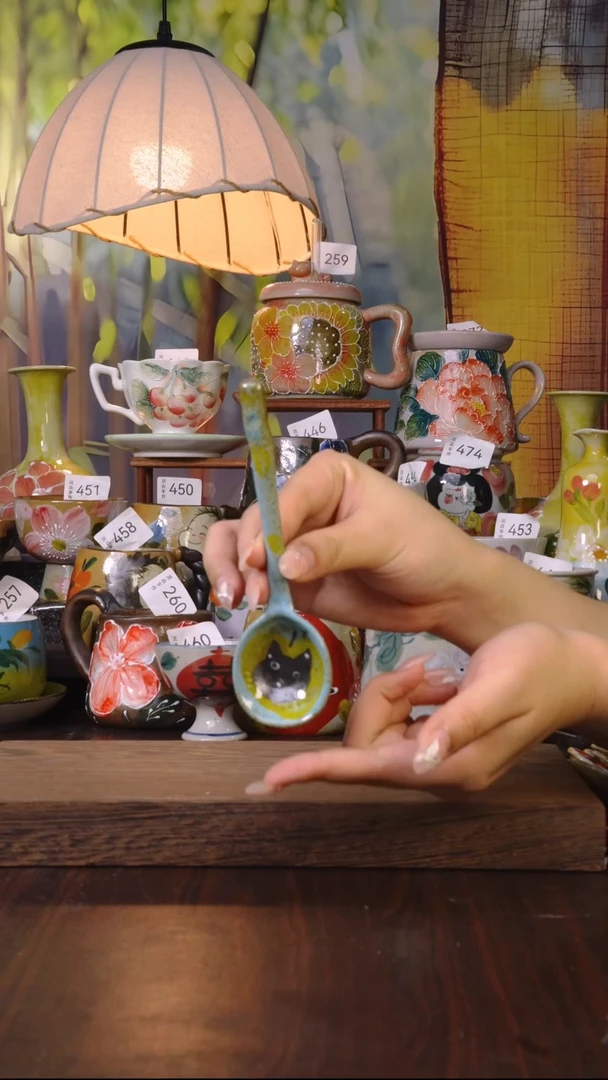 摆件泥垚手作 景德镇手工手绘器物