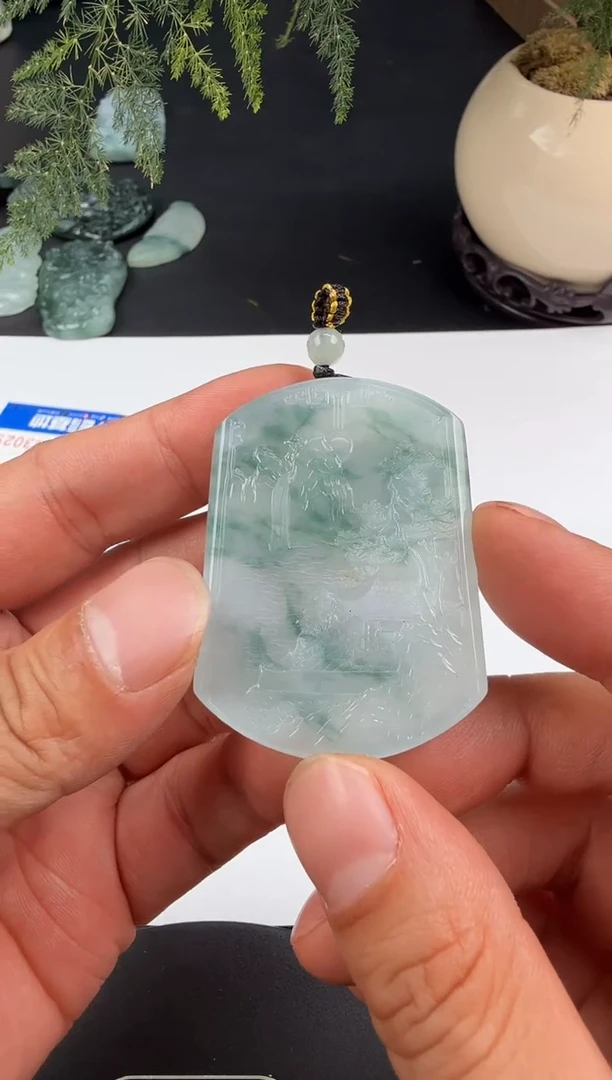 吊坠(不含链)未镶嵌翡翠翡翠饰品-372