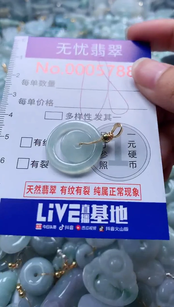 翡翠未镶嵌吊坠(不含链)5788