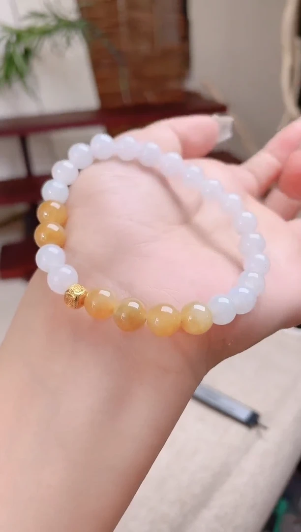 未镶嵌手串翡翠珠串