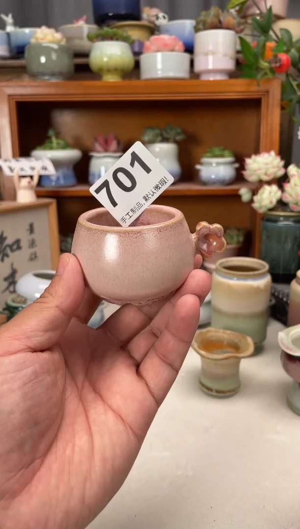 瓷片701知木花盆小芳