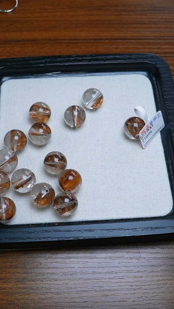 水晶手链未镶嵌【小王珠宝】红泥骸骨闪灵15M+多样性发其一