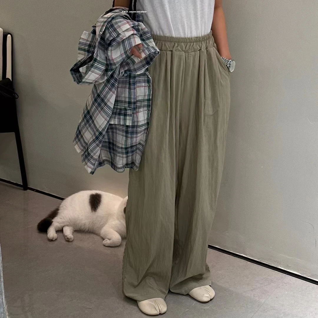 慵懒垂感拖地裤 裤长105左右（特价不退换）
