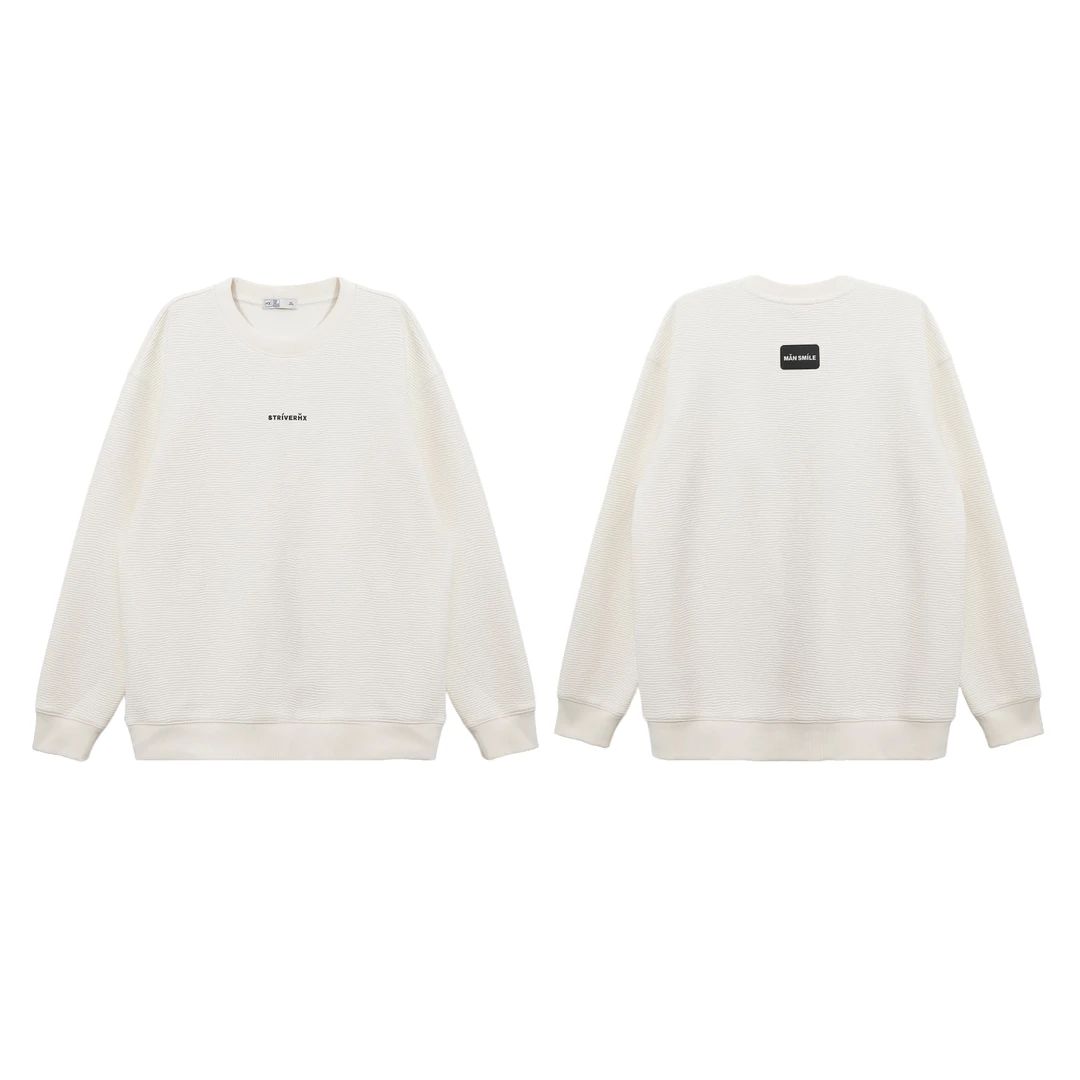 【胡轩推荐】韩版简约百搭男士休闲圆领长袖卫衣/S106440175401