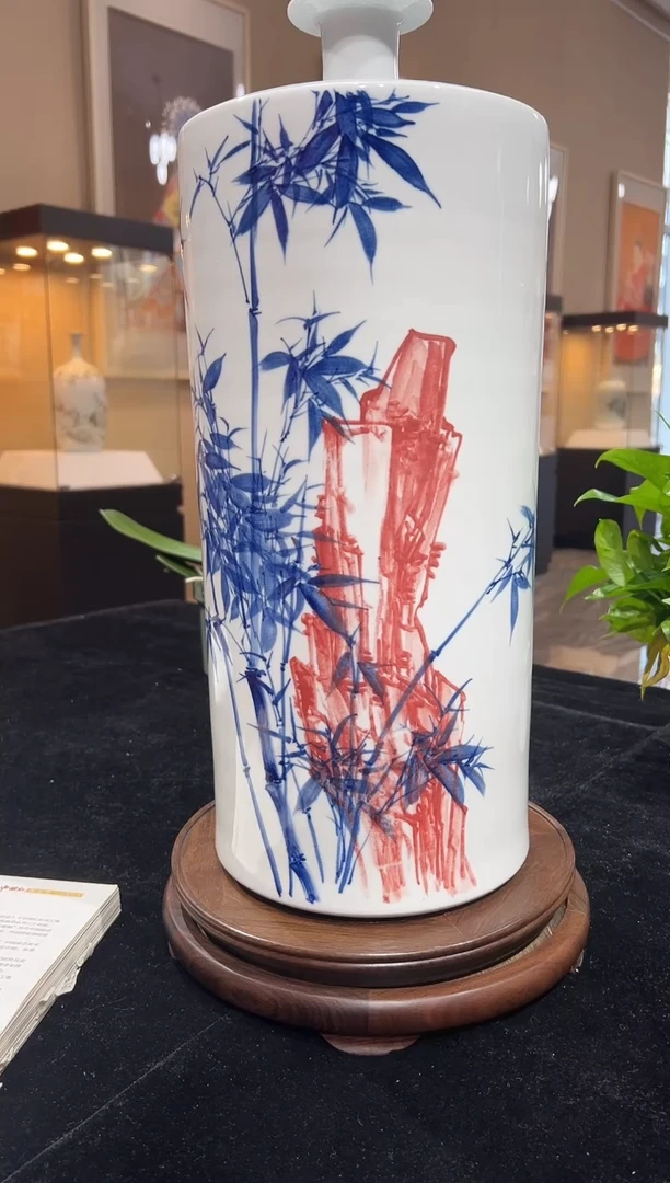 其他瓷崔景哲-瓷器-C大-竹报平安