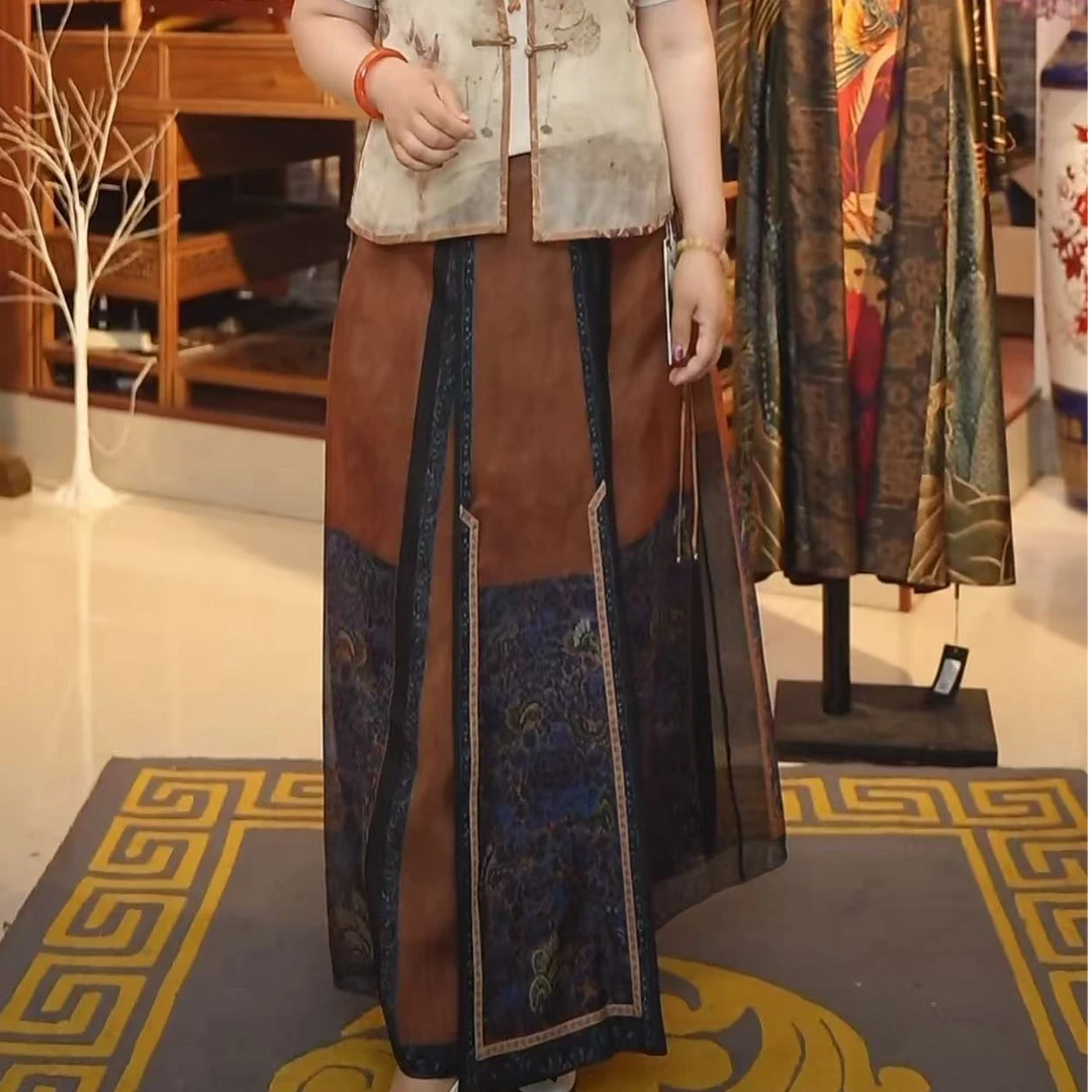 100桑蚕丝夏天穿的仙仙马面裙A37-505网红