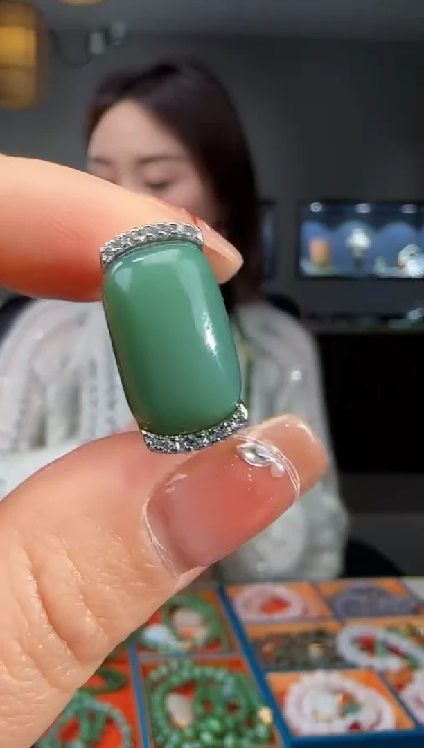 银S925镶嵌戒指和田玉多样性发货拍一发一