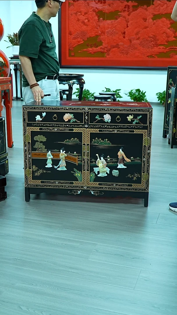 YZQQ骨石黑底直角酒吧柜
