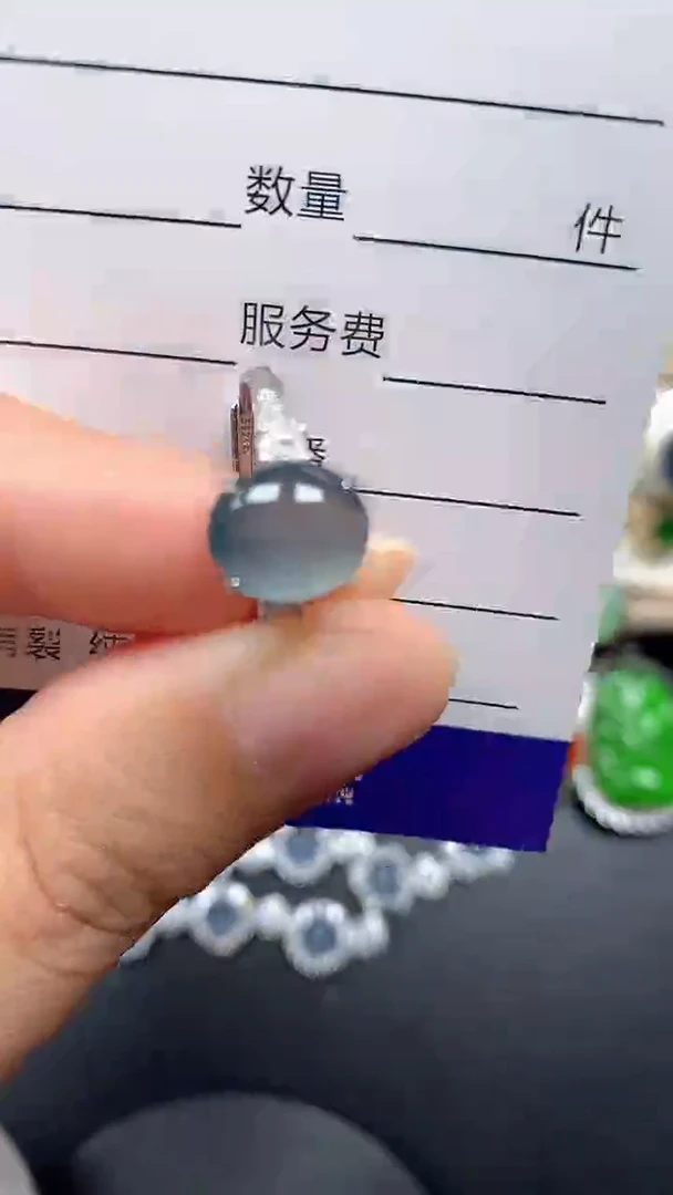 银S925镶嵌戒指翡翠10