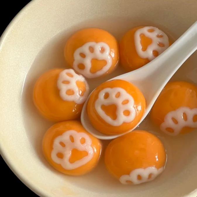 【缸鸭狗】旺财汤圆 自带萌爪的汤圆 黑芝麻馅