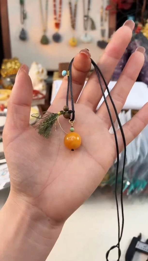 未镶嵌琥珀吊坠@@D921J020090