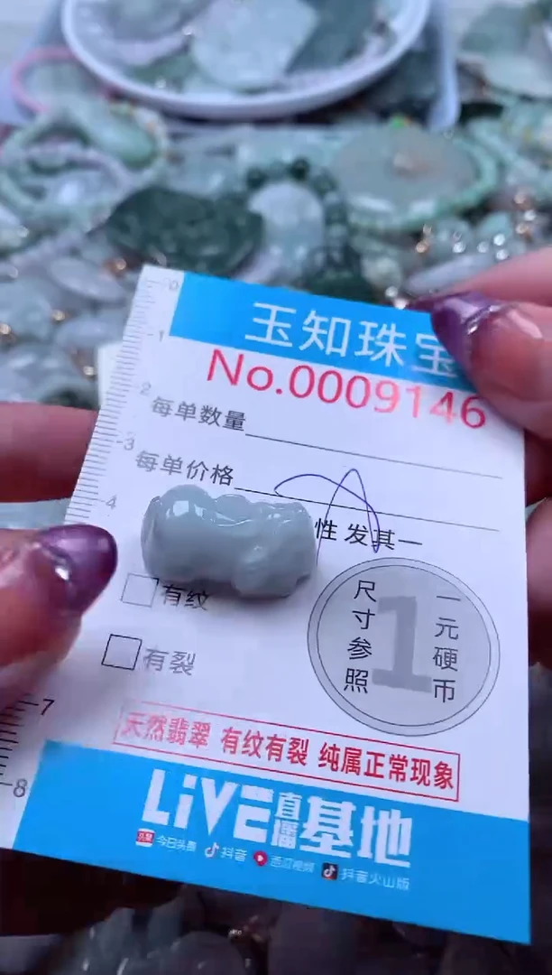 翡翠未镶嵌吊坠(不含链)9146