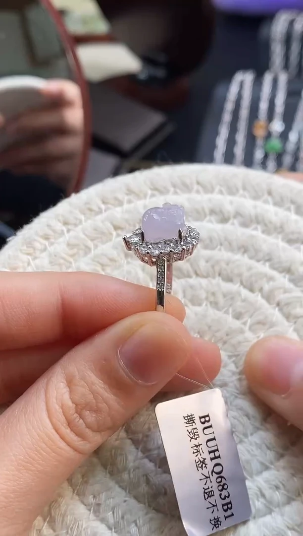 颈饰银S925镶嵌翡翠17789