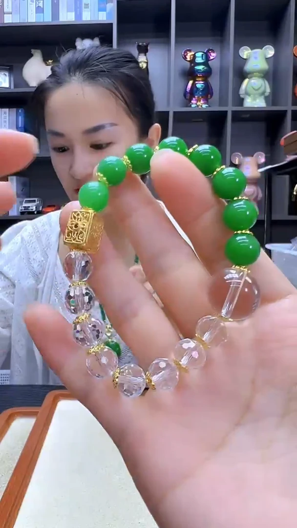 颈饰14K金镶嵌翡翠丹丹diy劲饰