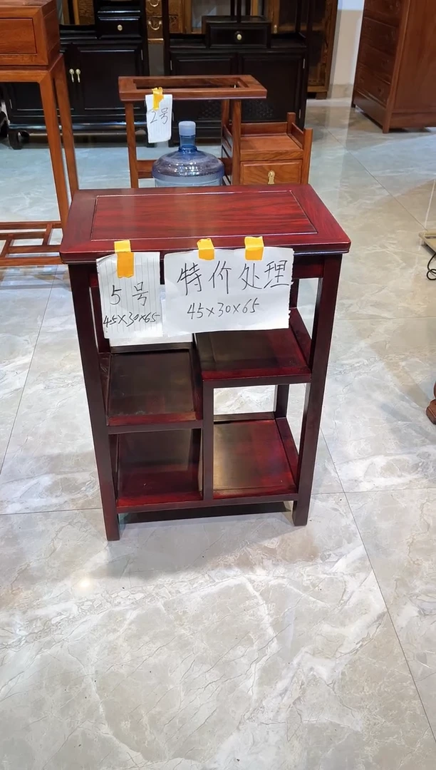黑酸枝木类成套家具置物架45*30*65