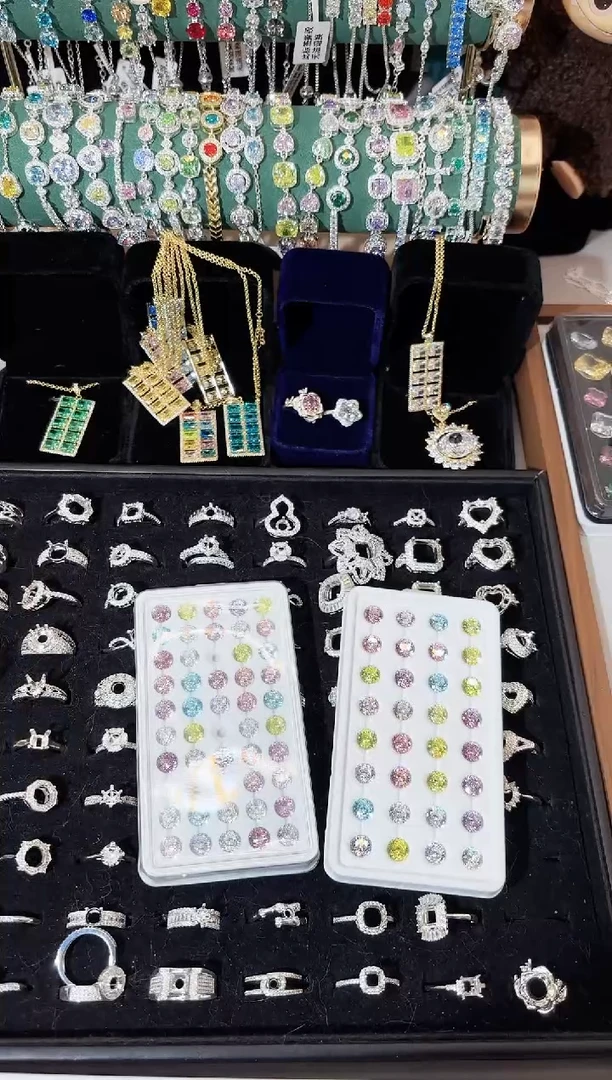 非金属合成立方氧化锆鸟巢切卡8不挑色5颗