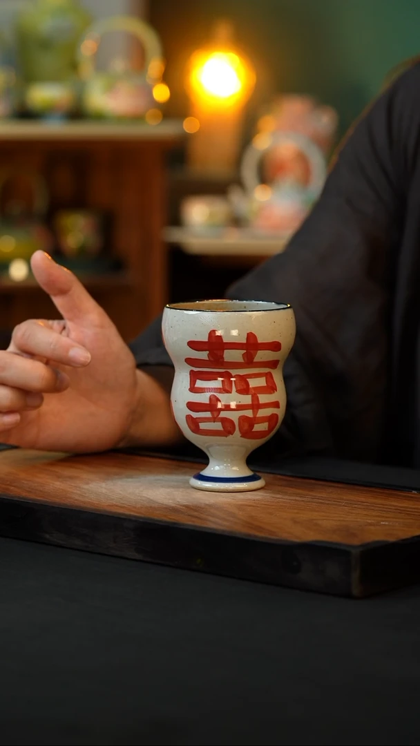 杯手绘心瓷陶瓷浮力