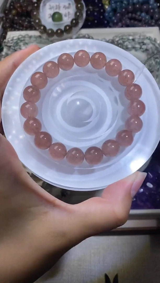 未镶嵌手串水晶草莓晶