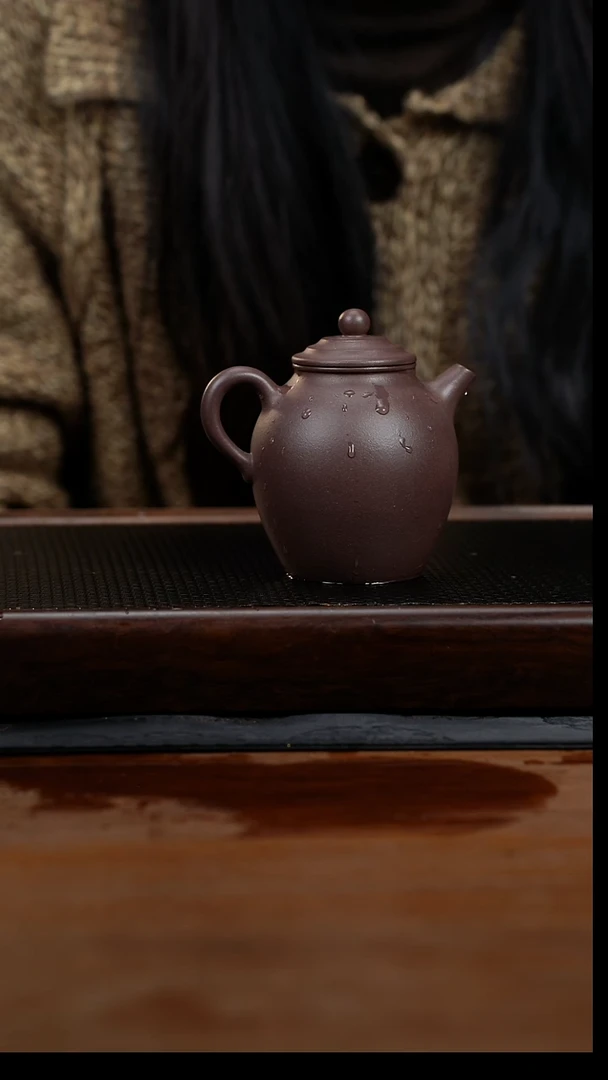 茶壶紫砂245cc黄龙山原矿青灰紫高梨17