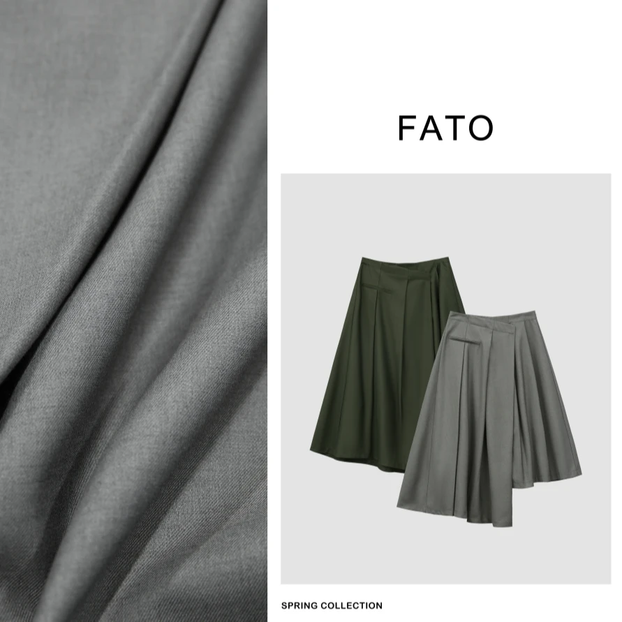 fattonny郑买买【 不规则西装百褶裙 】高腰不规则百褶裙 HH40226Q5