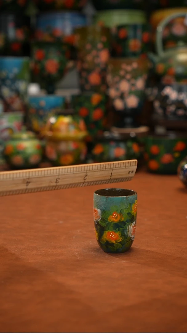 紫砂油画手绘釉下彩