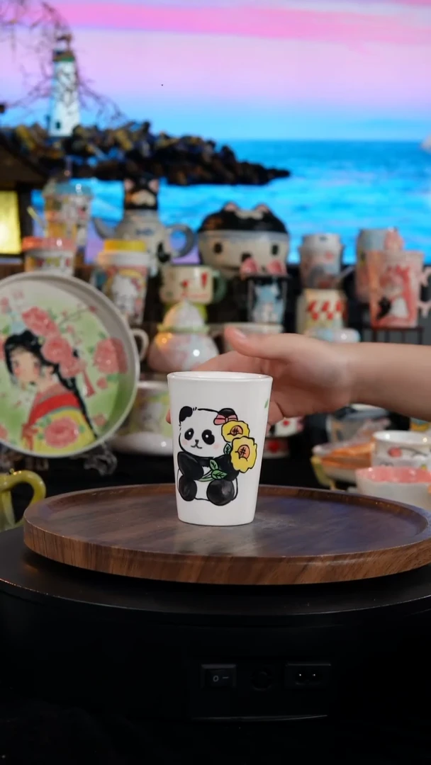 陶瓷便携款手工手绘景德镇陶瓷