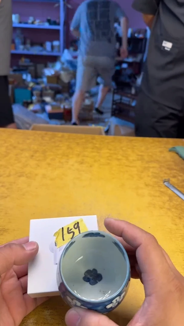 瓷器瓷器瑕疵老破旧159耳碗