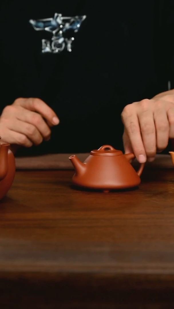 茶壶紫砂K***I朱泥子冶石瓢茶壶
